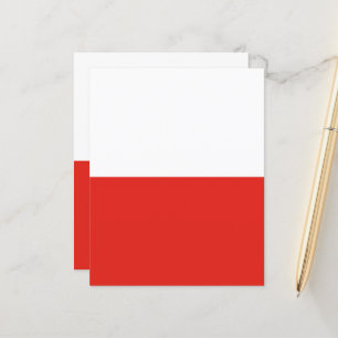 Papier Drapeau polonais