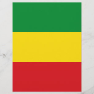 Papier Drapeau rastafarien Rasta Ethiopie