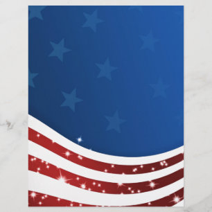 Papier Drapeau Wavy USA/SAD, étoiles, jeux de Sotchi