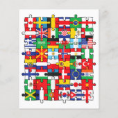 Papier Drapeaux de pays du monde drapeau international (Dos)