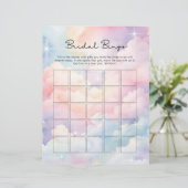 Papier Dreamy Cloud Neuf Bridal Bingo Jeu (Debout devant)