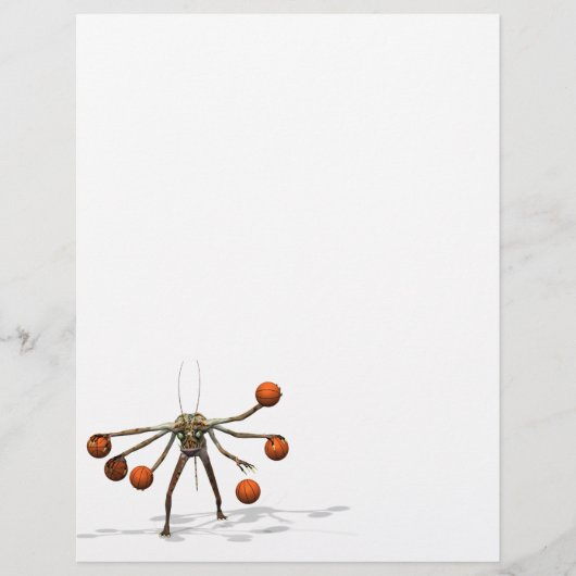 Papier Dribbler de basket-ball (Devant)