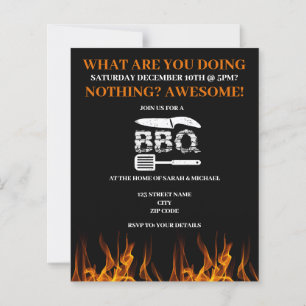 Papier Drôle BBQ Jardin Party Invitation