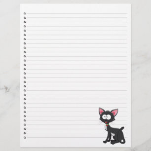Papier Drôle Cartoon Chat Linked Pet en-tête
