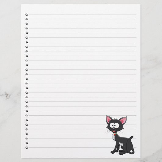 Papier Drôle Cartoon Chat Linked Pet en-tête (Devant)