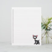 Papier Drôle Cartoon Chat Linked Pet en-tête (Debout devant)