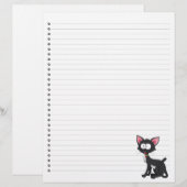 Papier Drôle Cartoon Chat Linked Pet en-tête (Devant / Derrière)