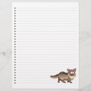 Papier Drôle Cartoon Chat Linked Pet en-tête