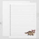 Papier Drôle Cartoon Chat Linked Pet en-tête (Devant / Derrière)