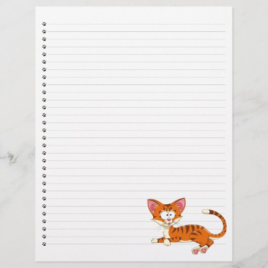 Papier Drôle Cartoon Chat Linked Pet en-tête (Devant)