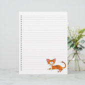 Papier Drôle Cartoon Chat Linked Pet en-tête (Debout devant)
