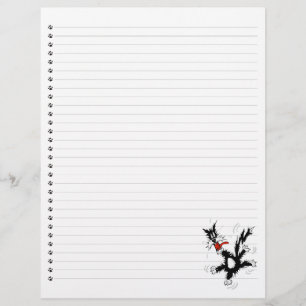 Papier Drôle Cartoon Chat Linked Pet en-tête