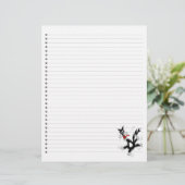 Papier Drôle Cartoon Chat Linked Pet en-tête (Debout devant)