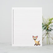 Papier Drôle Cartoon Chat Linked Pet en-tête (Debout devant)