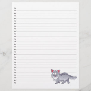 Papier Drôle Cartoon Chat Linked Pet en-tête