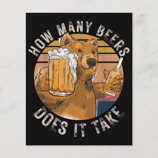Papier Drôle Combien De Bières Prend-Il ? (Devant)