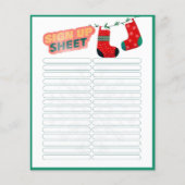 Papier Drôle Jeu de Noël Secret Père Noël Inscription (Devant)