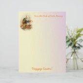 Papier Du bureau de la lettre Bunny de Pâques (Debout devant)