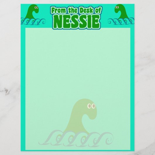 Papier Du bureau de Nessie ! (Devant)