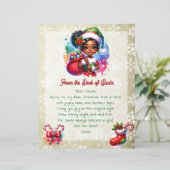 Papier Du bureau de Père Noël pour les enfants (Debout devant)