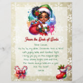 Papier Du bureau de Père Noël pour les enfants (Devant)