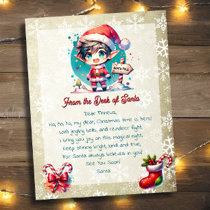 Papier Du bureau de Père Noël pour les enfants   Anime El