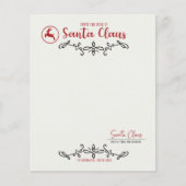 Papier Du bureau du Père Noël (Devant)