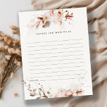 Papier Dusky Fall Floral Conseils pour le Baby shower de<br><div class="desc">Dusky Fall Marsala Blush Floral Watercolor Collection.- c'est un script élégant aquarelle Illustration de pastel subtil automne floral avec feuilles secs parfait pour votre chute, mariage & fêtes. Il est très facile de customiser, avec vos données personnelles. Si vous avez besoin d'un autre produit correspondant ou de la personnalisation, veuillez...</div>