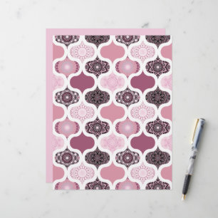 Papier Dusky Rose Dot Mandalas Patchwork Scrapbook Paper