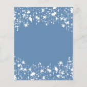 Papier Dusty bleu blanc étoiles budget anniversaire (Dos)