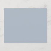 Papier Dusty Blue Calligraphy Invitation de douche nuptia (Dos)