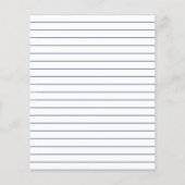 Papier Dusty Blue | Confirmation moderne Invitation budgé (Dos)