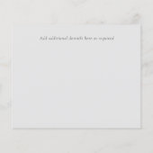 Papier Dusty Blue Coral Floral Mariage Enregistrer Date B (Dos)