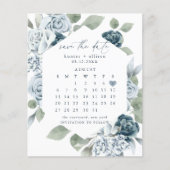 Papier Dusty Blue Enregistrer la date (Devant)