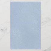 Papier Dusty Blue Floral Crest Mariage Conseils et souhai (Dos)