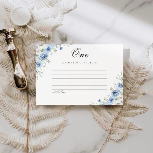 Papier Dusty Blue Ivory Note for future Card