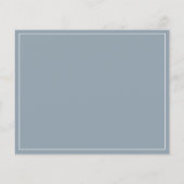 Papier Dusty Blue RSVP (Dos)
