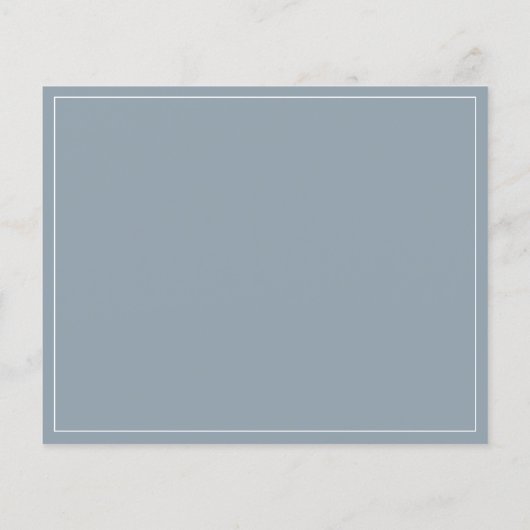 Papier Dusty Blue RSVP (Dos)