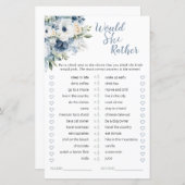 Papier Dusty Blue Voudrait-Elle Plutôt Fête des mariées J (Devant / Derrière)