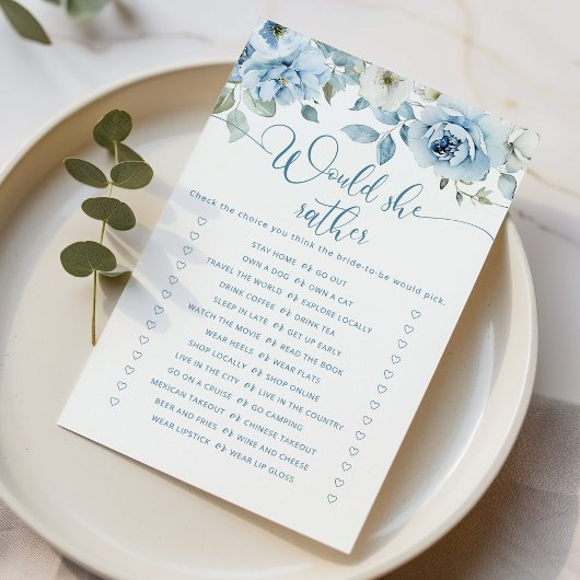 Papier Dusty blue Voudrait-elle plutôt nuptiale douche je