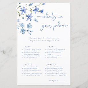 Papier Dusty Blue What's In Your Phone Fête des mariées G