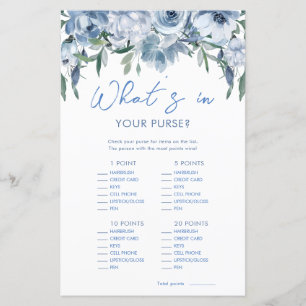 Papier Dusty Blue What's In Your Purse Fête des mariées J