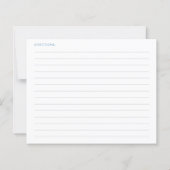 Papier Dusty Blue Whimsical Bridal Shower Recipe Card (Dos)