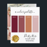 Papier Dusty Rose couleurs Mariage Palette Card 2023<br><div class="desc">Dusty Rose couleurs Mariage Palette Card 2023</div>