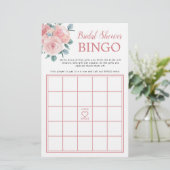 Papier Dusty Rose Eucalyptus Fête des mariées Jeu de Bing (Debout devant)