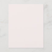 Papier Dusty Rose Ivory Floral Budget Faire-part de maria (Dos)