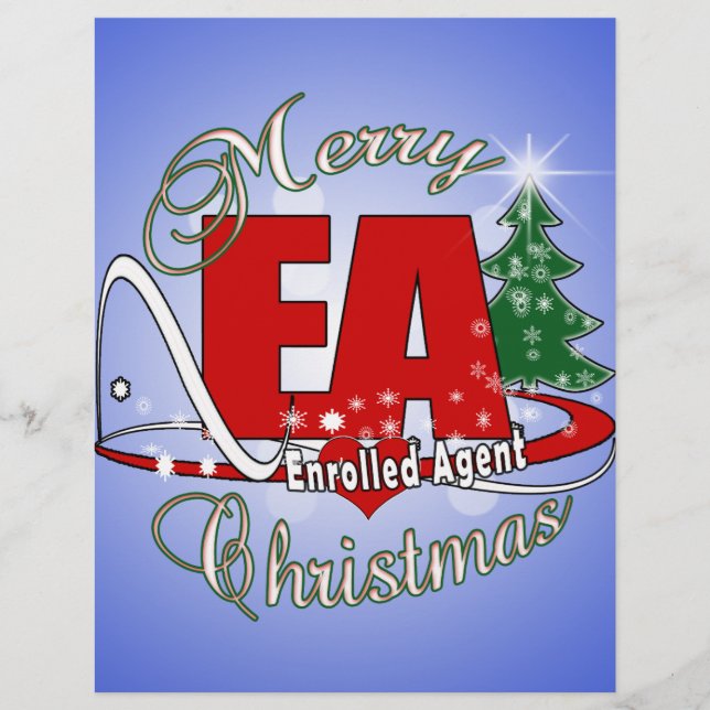 Papier EA CHRISTMAS Agent inscrit (Devant)