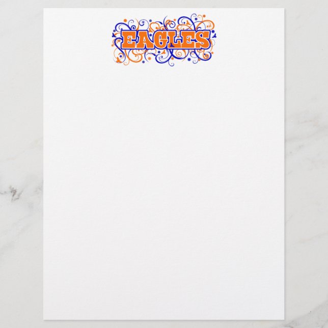 Papier Eagles Swirl Design (Devant)