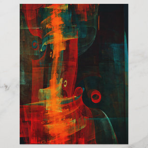 Papier Eau Orange Rouge Bleu moderne Art Abstrait Motif