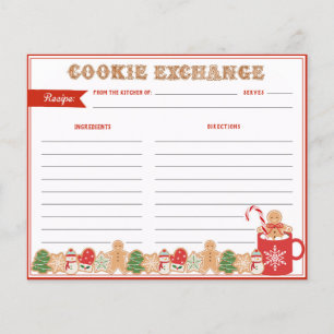 Papier Échange de cookies de Noël Recette